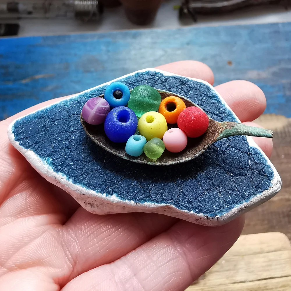 Beachcombing find: 18 Spoonful of Sea Beads
