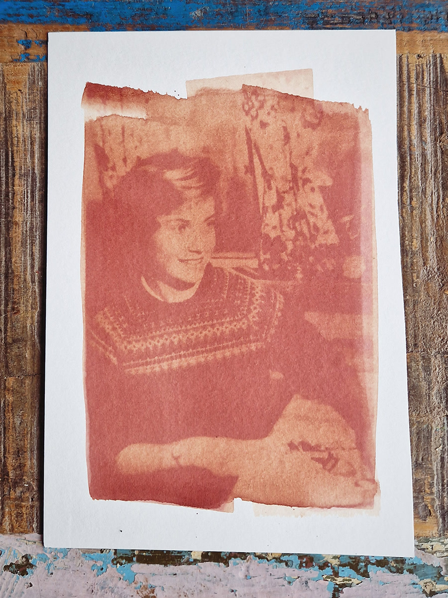 Mum | Anthotype with Avocado Stones